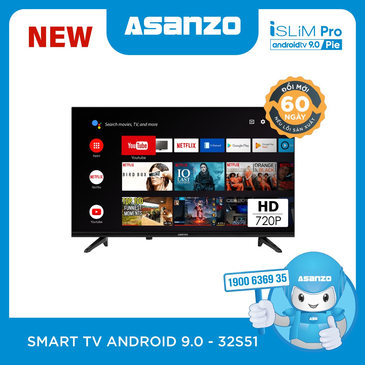 Smart TV iSLIM PRO 32”- 32S51