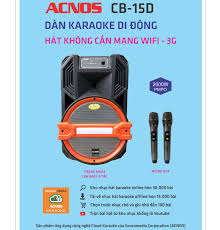 Loa kéo di động Karaoke Bluetooth Acnos CB-15D
