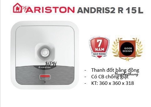 Bình nóng lạnh 15 lít Ariston Andris2 R 15